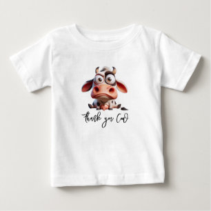 Heliga Ko Karikatyrer Jag Är En Cowgirl 1-årsdag T Shirt