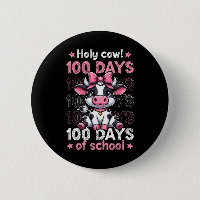 Heliga Kon 100 dagar för skolflickor Kvinnor 100 d Knapp (Framsida)