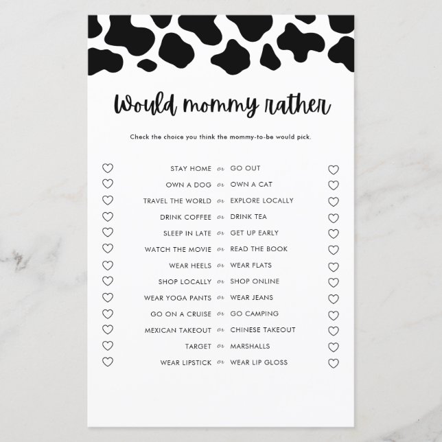 Heliga Kon Bebis Shower Skulle Mamma Hellre Lek (Framsida)