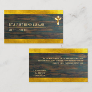 Heliga Kor Christian Faith Deacon Pastor Clergy Visitkort