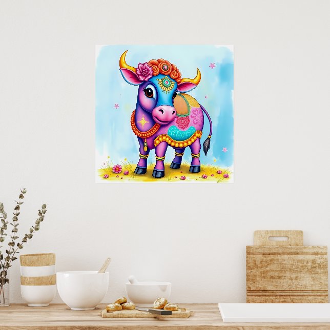 Heliga kor i Diwali-disguise Poster (Kök)