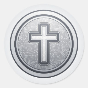 Heliga Kor och Prayer Runt Klistermärke
