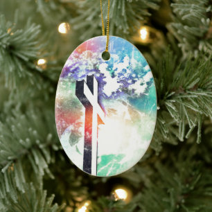 Heliga Kor Pastel Distress jul Ornament
