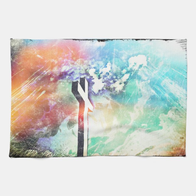 Heliga Kor Pastel Distress Kökshandduk (Horisontell)