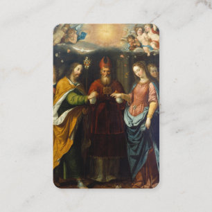 Heliga-kort för Förlovning Prayer Visitkort