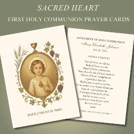 Heliga-kort för Jesus Heart minne Visitkort