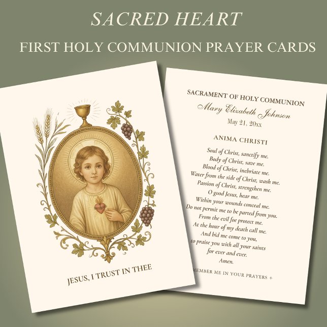 Heliga-kort för Jesus Heart minne Visitkort (Skapare uppladdad)