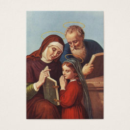 Heliga-kort för St. Anne Blsed Virgin Mary Prayer Visitkort