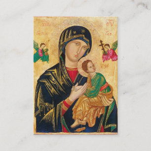 Heliga-kort   Vår Dam/Mor i Perpetual Help Visitkort