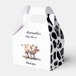 Heliga Kow Baby Cow Farm Animal Baby Shower Presentaskar