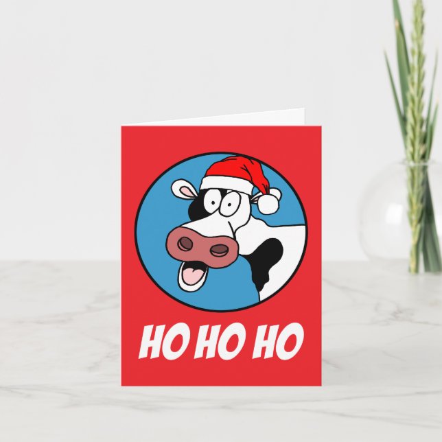Heliga Kow Det är jul Helgkort (Framsida)