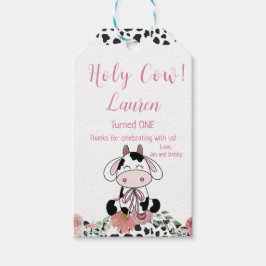 Heliga Kow första födelsedag Presentetikett