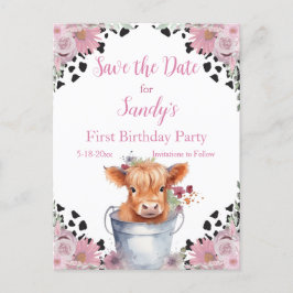 Heliga Kow första födelsedag, Spara datum Vykort