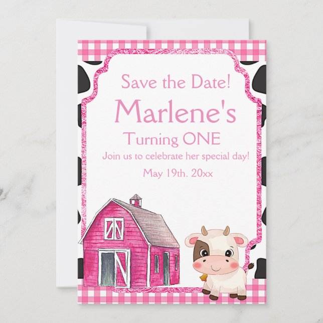 Heliga Kow första födelsedag Spara Datumet (Framsida)