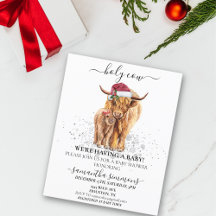 Heliga Kow Highland Budget Baby Shower jul