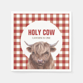 Heliga Kow Jag är en brun bläddringsbläck Pappersservett