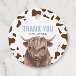 Heliga Kow Jag är en brun kalkyldag Gåvor Etiketter