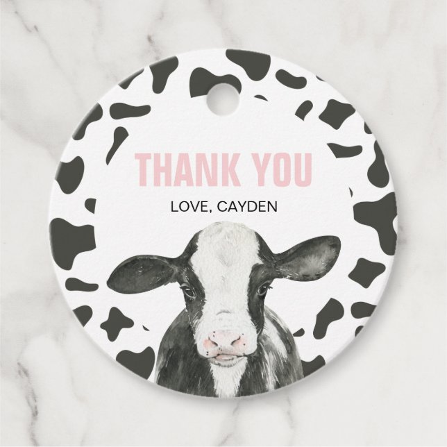 Heliga Kow Jag är en veckas utskriftsdag Gåvor Etiketter (Framsida)