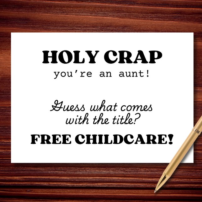 Heliga Kraka Du är en rolig moster Kort (Skapare uppladdad)