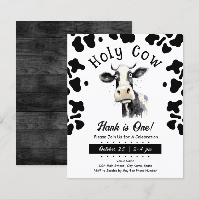 Heliga Kund 1:a födelsedag Vattenfärg (Fram/baksida)