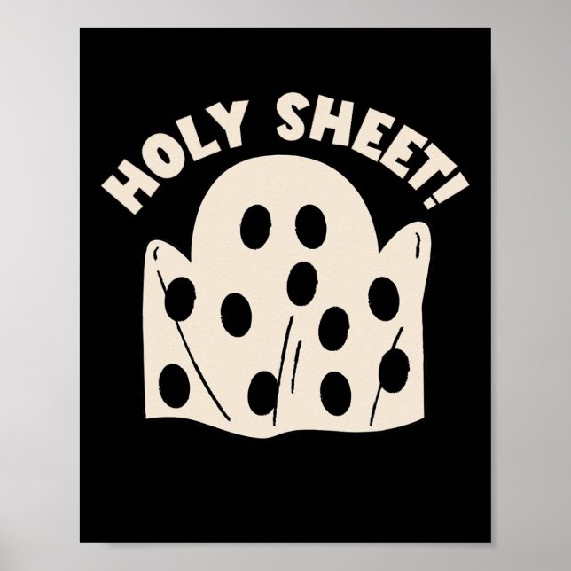 Heliga Lakan Funny Halloween Ghost Heliga Lakan Poster (Framsidan)