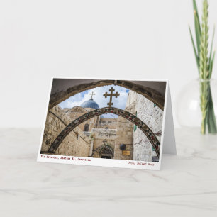 Heliga Land Bilder: Via Dolorosa, Old City Jerusal Helgkort