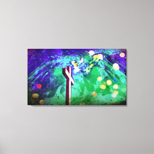 Heliga Land Kor Gnistra Wrapped Canvas