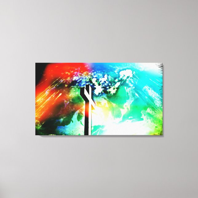 Heliga Land Kor Ljus Wrapped Canvas (Framsida)