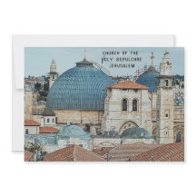 Heliga landets julkort med tro