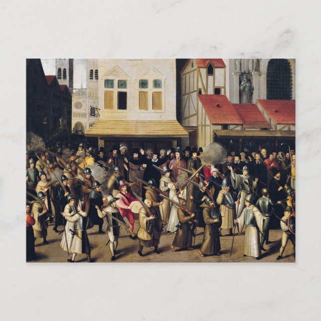 Heliga Leagets uppträdande 1590 Vykort (Framsida)