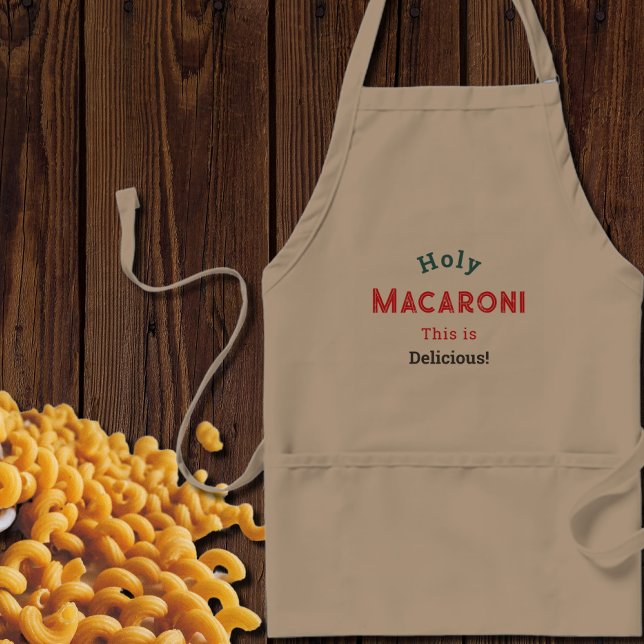 Heliga Macaroni! Funny offert Förkläde (Skapare uppladdad)