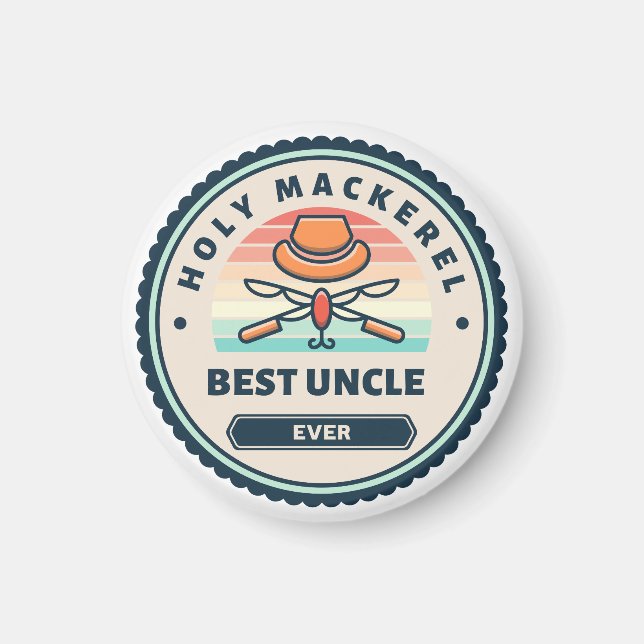 Heliga Mackerel! Bästa morbror Aldrig Magnet (Framsidan)