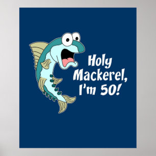 Heliga Mackerel Im 50 Fisk från Lönsam Tecknad Poster