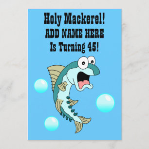 Heliga Mackerel, nån gör 45 flotta fisk Inbjudningar