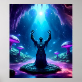 Heliga man i grottan har väckt Arm i Heavenward Poster