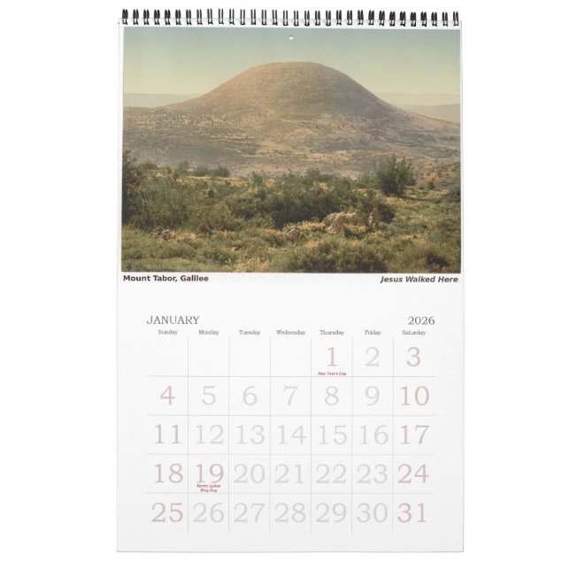 Heliga markkalender med Helig-platser Kalender (Jan 2026)