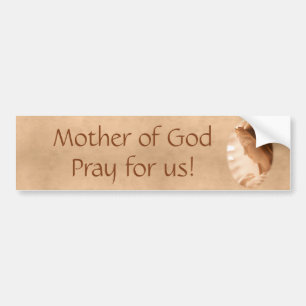 Heliga Mary Bumper Sticker Bildekal