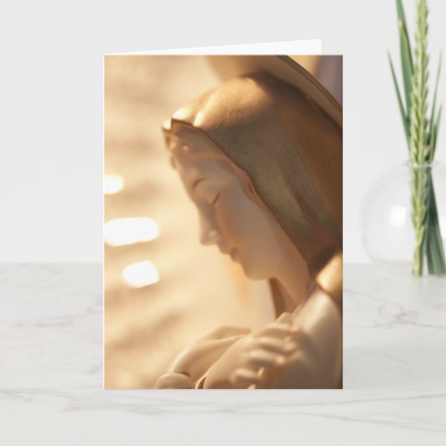 Heliga Mary Hälsning/Note Card Kort (Framsida)