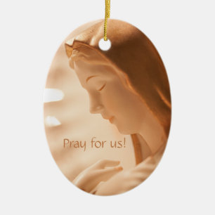 Heliga Mary Julgransprydnad Keramik