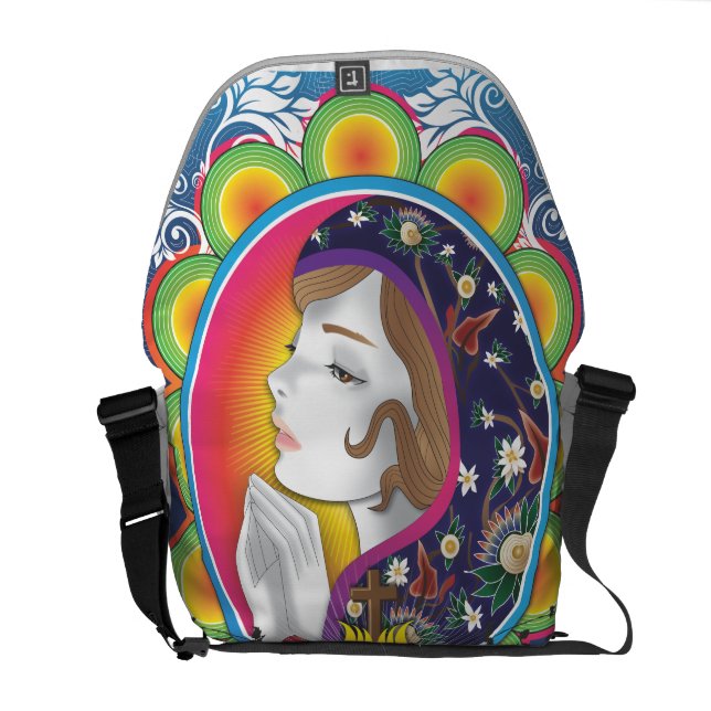 Heliga Mary Messenger Bag (Öppen Baksida)