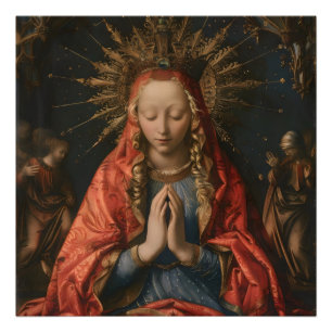 Heliga Mary Renaissance Art Fototryck