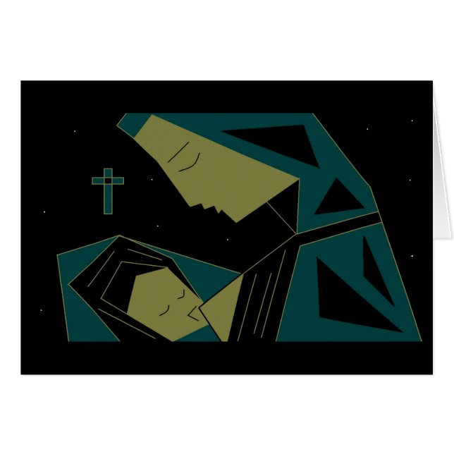 Heliga Moderskap Hälsningskort (Framsidan Horizontal)