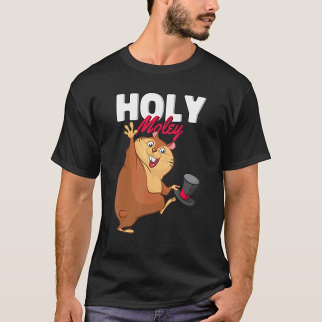 Heliga Moley Mole Mole Råtta Digger T Shirt (Framsida)