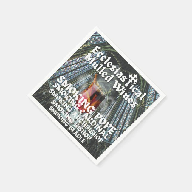 Heliga Moly, kyrklig mullad Vin Pappersservett (Hörn)