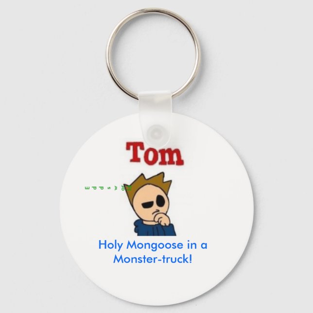 Heliga Mongoose i Monster-lastbil! Nyckelring (Framsida)