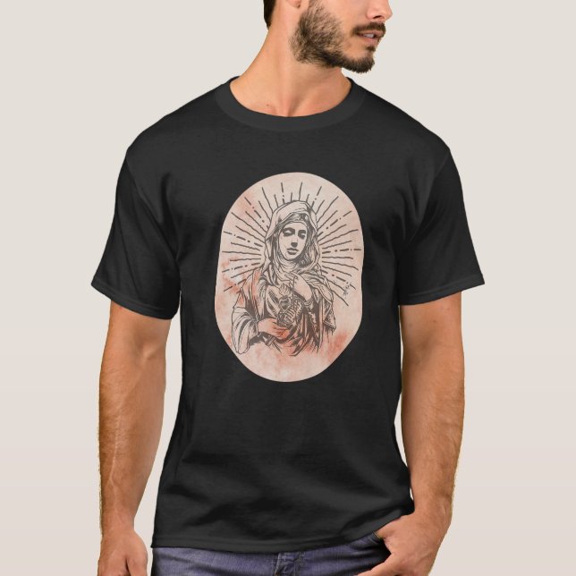 Heliga, Mor av gud sångmusiker T Shirt (Framsida)