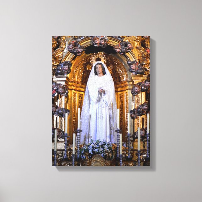 Heliga mor Maria Canvastryck (Framsida)