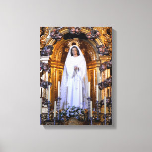 Heliga Mor Mary Canvastryck