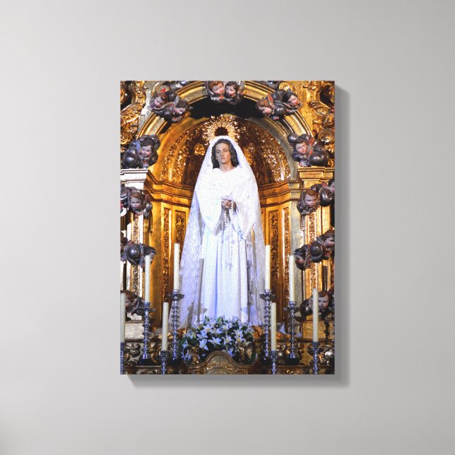 Heliga Mor Mary Canvastryck (Framsida)