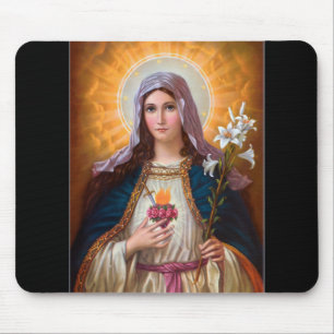 Heliga mor Mary Immaculate Heart,katolsk tro Musmatta